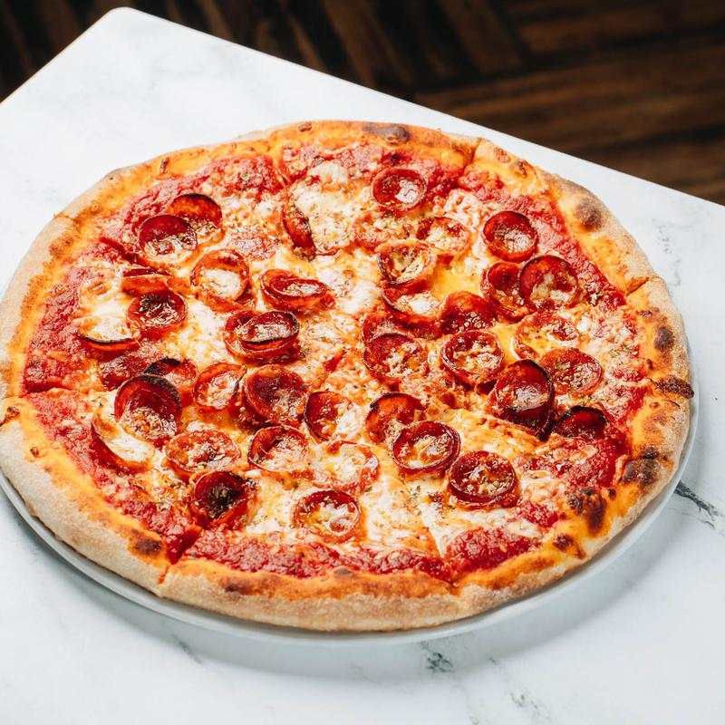 EVO North Scottsdale signature dishes Old World Pepperoni PizzaPomodoro PastaLobster & Shrimp Tortellini